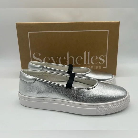 Seychelles Moon Child Silver Metallic Platform Loafer Sneakers Size 10 NWB - Picture 10 of 10
